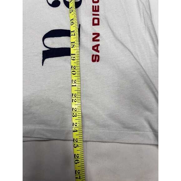 90s Nike X Navy White Single Stitch Graphic T Shirt Sz M - Picture 8 of 10